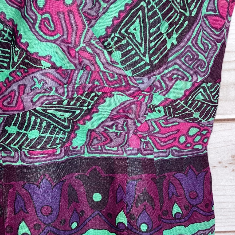 Nanette Lepore V Neck Silk & Linen Dress - Picture 5 of 10
